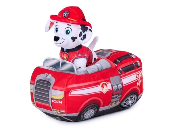 Paw Patrol 2-in-1 Vehicle Plush w/Marshall 15 cm