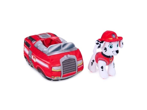 Paw Patrol 2-in-1 Vehicle Plush w/Marshall 15 cm