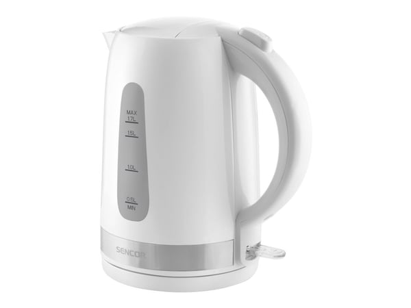 Sencor SWK 1748WH, 1,7 l, 2200 W, Hvit, Plast, Vannivåindikator, Overopphetingsbeskyttelse