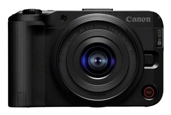 Canon EOS R50 V - Digitalkamera - speilløst - 24.2 MP - APS-C - 4K / 30 fps RF-S 14-30mm F4-6.3 IS STM PZ lens - Wi-Fi, Bluetooth - svart