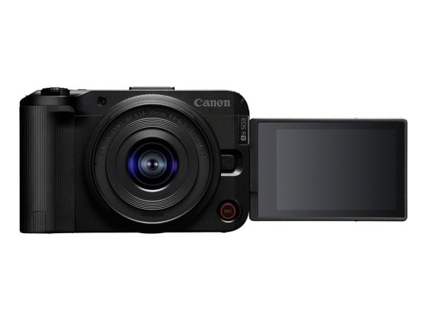 Canon EOS R50 V - Digitalkamera - speilløst - 24.2 MP - APS-C - 4K / 30 fps RF-S 14-30mm F4-6.3 IS STM PZ lens - Wi-Fi, Bluetooth - svart