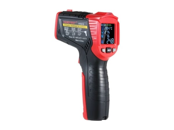 Laserpyrometer med fuktighetsmåler Habotest HT651D
