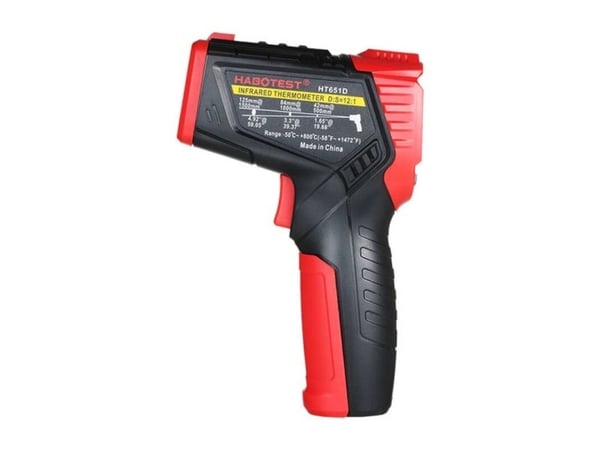 Laserpyrometer med fuktighetsmåler Habotest HT651D