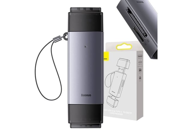 Baseus Lite -sarjan MicroSD SD TF USB-C-korttisovitin WKQX060113