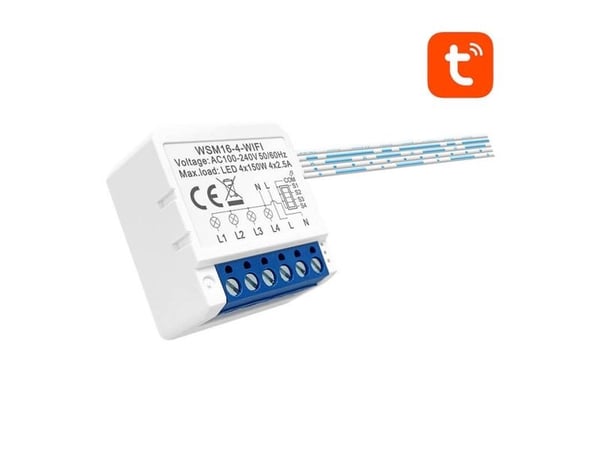 Avatto smart bryter i veggboks Wi-Fi WSM16-W4 TUYA