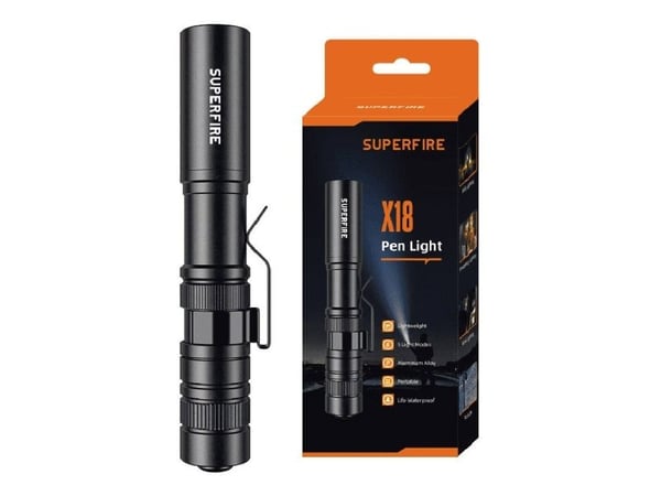 Taskulamppu MINI X18, 55lm, 5W, 1x AAA, 5 toimintoa, IP44