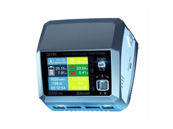 SkyRC D200 neo, Lithium Iron Phosphate (LiFePO4), Lithium Polymer (LiPo), Lithium-Ion (Li-Ion), Nikkel-kadmium...
