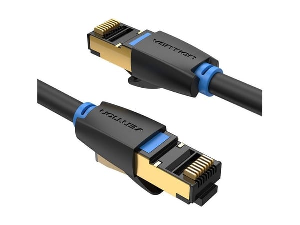 Vention Category 8 SFTP-verkkokaapeli ilmanvaihto IKABK 8m Musta