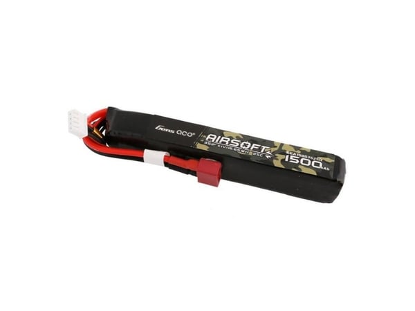 Gens ace 25C 1500mAh 3S1P 11,1V Airsoft Gun Lipo-batteri med T-pluggkontakt