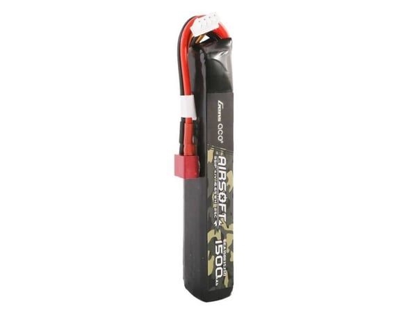 Gens ace 25C 1500mAh 3S1P 11,1V Airsoft Gun Lipo-batteri med T-pluggkontakt