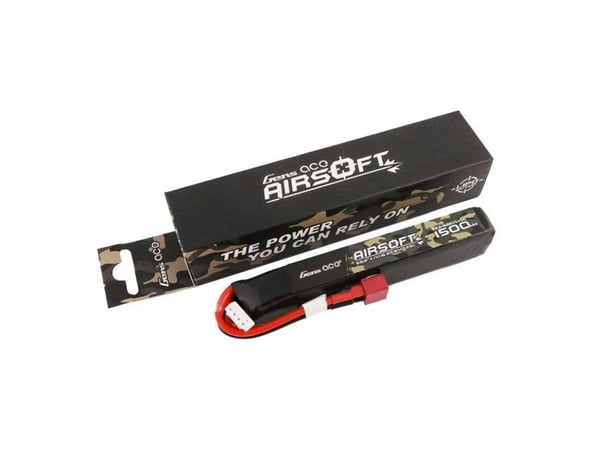 Gens ace 25C 1500mAh 3S1P 11,1V Airsoft Gun Lipo-batteri med T-pluggkontakt