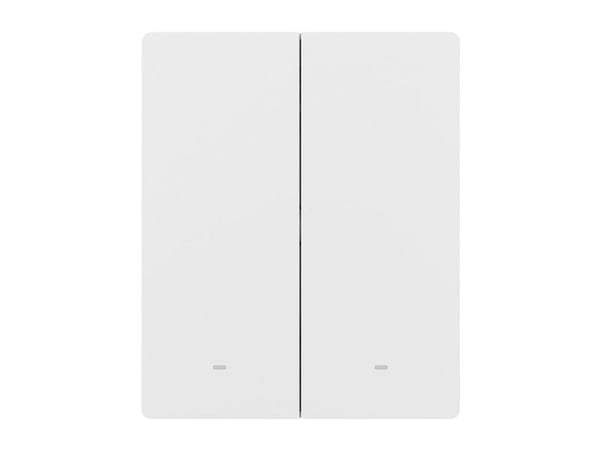 M5-2C-80W Matter WiFi smart väggbrytare (2-kanalig, för ram)