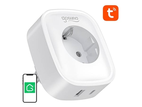 Gosund Smart WiFi/Bluetooth-kontakt Gosund SP6 16A USB-C 20W Tuya