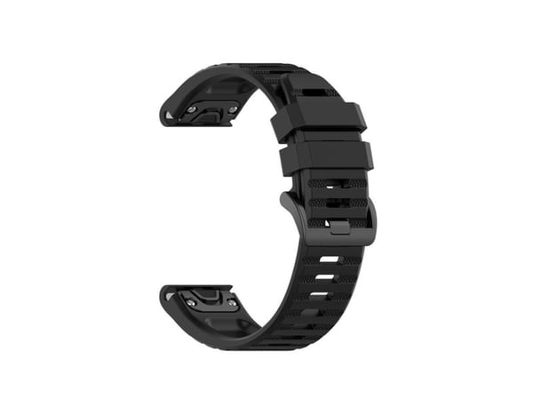 FIXED silikonihihna Garmin QuickFit silikonihihna 22mm musta