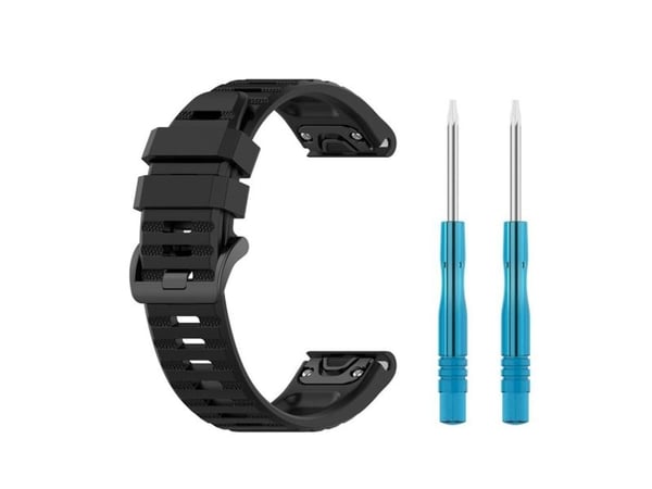 FIXED silikonihihna Garmin QuickFit silikonihihna 22mm musta