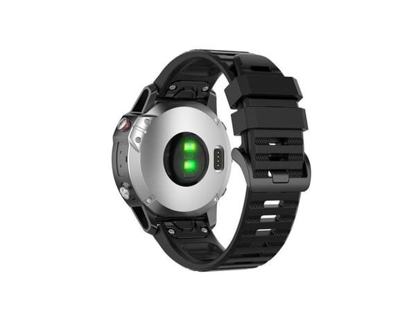 FIXED silikonihihna Garmin QuickFit silikonihihna 22mm musta