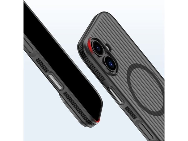 4smarts Aero, Suojus, Apple, iPhone 17, 16 cm (6.3"), Läpinäkyvä, musta