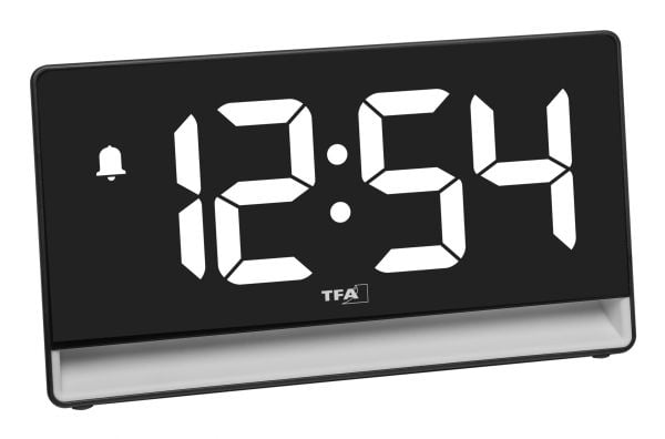 TFA-Dostmann 60.2051.01, Digital vekkerklokke, Rektangel, Svart, Innendørs, Voksen/Barn, Gutt/Jente