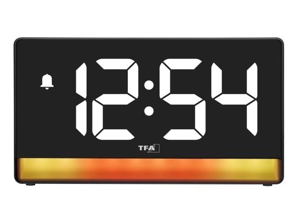 TFA-Dostmann 60.2051.01, Digital vekkerklokke, Rektangel, Svart, Innendørs, Voksen/Barn, Gutt/Jente