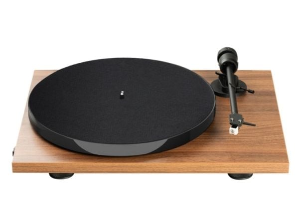 Pro-Ject E1, Beltedrevet platespiller, Semi-automatisk, Valnøtt, 33,45 RPM, 33,45 RPM, 65 dB