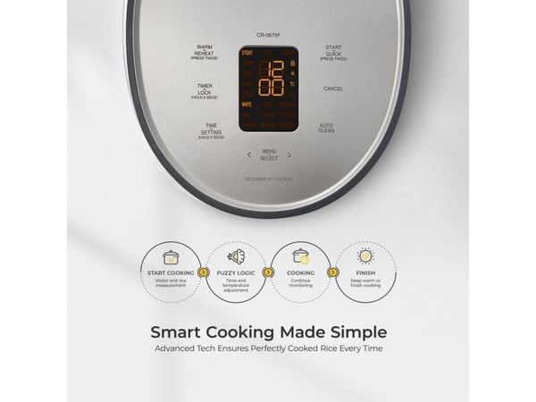 Cuckoo Rice Cooker 1.08l CR-0675F 3D Heat System Keep Warm
