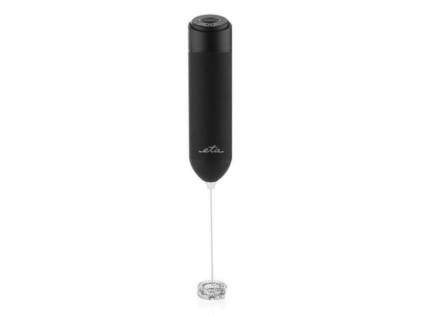 Eta Shakes, Handhållen elektrisk mjölkskummare, Svart, Rostfritt stål, Batteri, AA, 34 mm