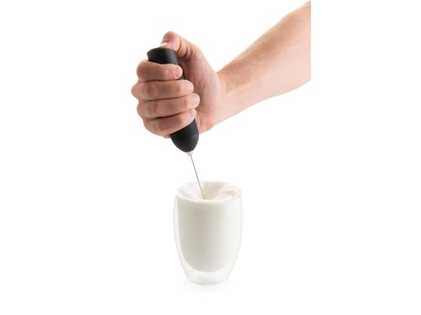 Eta Shakes, Håndholdt elektrisk melkeskummer, Svart, Rustfritt stål, Batteri, AA, 34 mm
