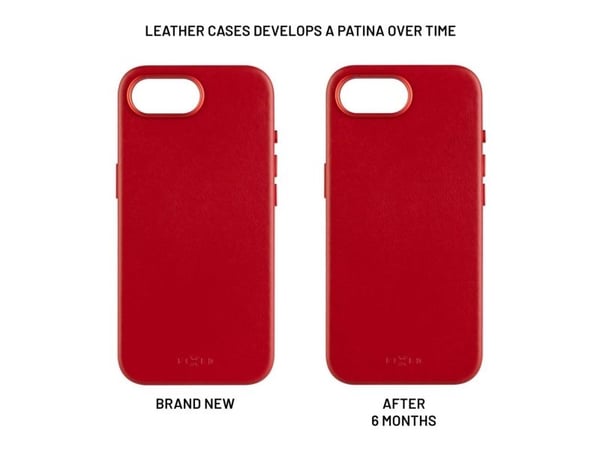 FIXED MagLeather, Suojus, Apple, iPhone 16e, 15,5 cm (6.1"), Punainen