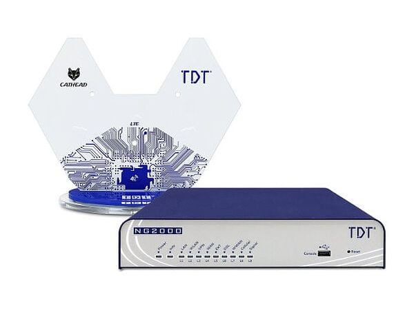 TDT NG2000-D 4G, Ethernet/bredbåndsforbindelse, 4G, ADSL, ADSL2, Grå, Blå, Frittstående router