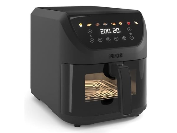 Princess 182476, Varmluftsfrityr, 8 l, 80 °C, 200 °C, 60 min, Single/enkelt