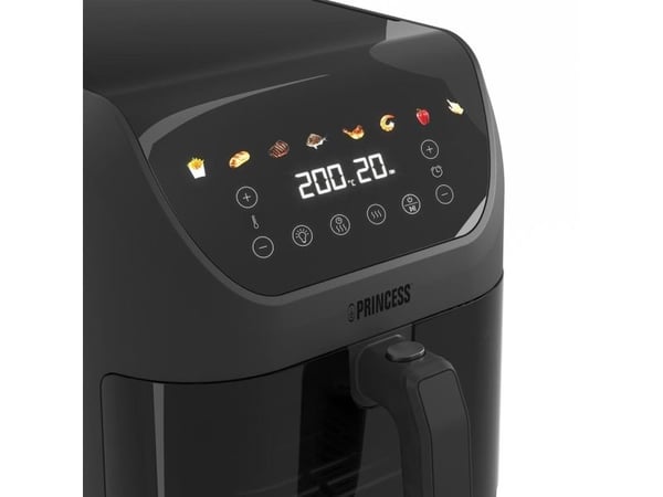 Princess 182476, Varmluftsfrityr, 8 l, 80 °C, 200 °C, 60 min, Single/enkelt
