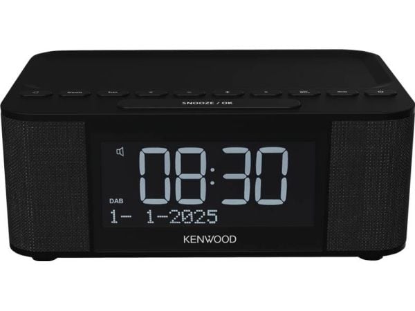 Kenwood CR-ST 55 DAB, Klokke, DAB, DAB+, FM, Svart, Knapper, Radio/lydsignal, Batteri