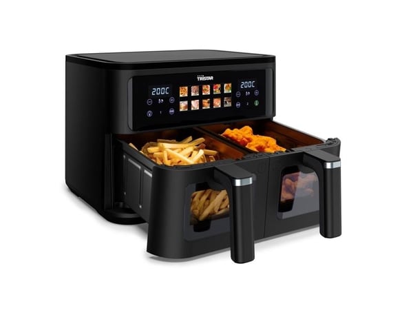 Tristar FR-9075, Varmluftsfrityr, 9 l, 60 °C, 200 °C, 60 min, Dobbel