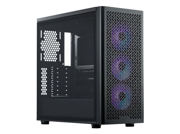 Cooler Master Elite 502 - Mid tower - utvidet ATX (E-ATX) - sidepanel med vindu (herdet glass) - ingen strømforsyning (ATX) - svart - USB/lyd
