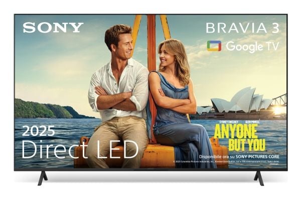 Sony Bravia 3 K-75S3 - 75" Diagonal klass (74.5" visbar) LED-bakgrundsbelyst LCD-TV - Smart TV - Google TV - 4K UHD (2160p) 3840 x 2160 - HDR - Dir...