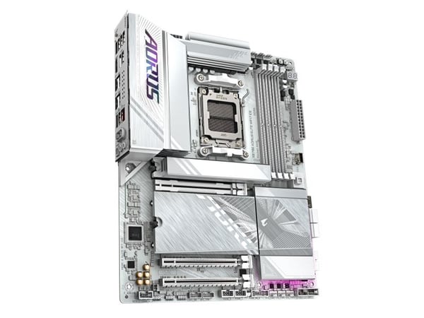 AORUS X870E ELITE WIFI7 ICE - Hovedkort - ATX - Socket AM5 - AMD X870E Chipset - USB4, USB-C 3.2 Gen 2x2, USB 3.2 Gen 1, USB 3.2 Gen 2 - 2.5 Gigabi...