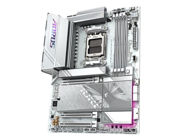 AORUS X870E ELITE WIFI7 ICE - Hovedkort - ATX - Socket AM5 - AMD X870E Chipset - USB4, USB-C 3.2 Gen 2x2, USB 3.2 Gen 1, USB 3.2 Gen 2 - 2.5 Gigabi...