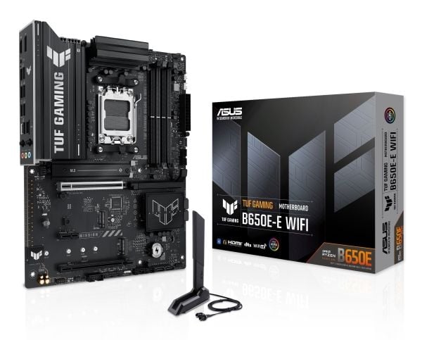 ASUS TUF GAMING B650E-E WIFI - Hovedkort - ATX - Socket AM5 - AMD B650 Chipset - USB-C 3.2 Gen 2x2, USB-C 3.2 Gen2, USB 3.2 Gen 2, USB 3.2 Gen 1 - ...