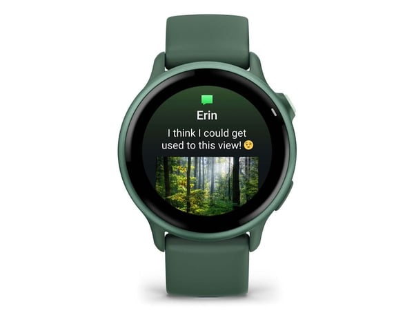 Garmin vívoactive 6 - 42 mm - metallisk jaspergrønn - smartklokke med bånd - silikon - jaspergrønn - håndleddstørrelse: 125-190 mm - display 1.2" -...