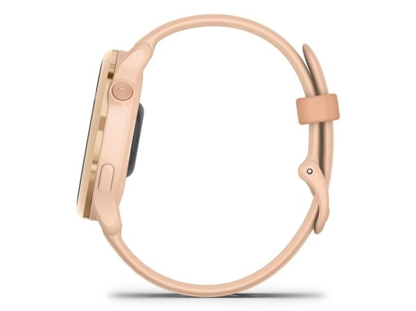 Garmin vívoactive 6 - 42 mm - metallisk rosa morgen - smartklokke med bånd - silikon - rosa daggry - håndleddstørrelse: 125-190 mm - display 1.2" -...