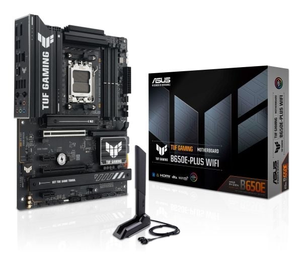 ASUS TUF GAMING B650E-PLUS WIFI - Moderkort - ATX - Socket AM5 - AMD B650 Chipuppsättning - USB-C Gen 2x2, USB-C 3.2 Gen2, USB 3.2 Gen 2, USB 3.2 G...