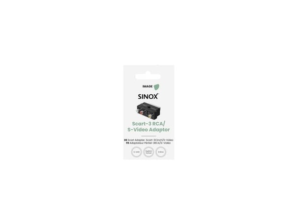 Sinox SOV01580, SCART (21-pin), 3 x RCA + S-Video, Hankjønn, Hunkjønn, Rett, Rett
