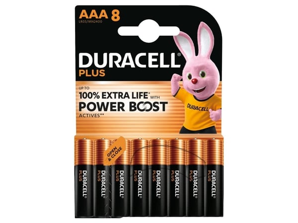 Duracell - Batteri 8 x AAA - Alkalisk - 1150 mAh