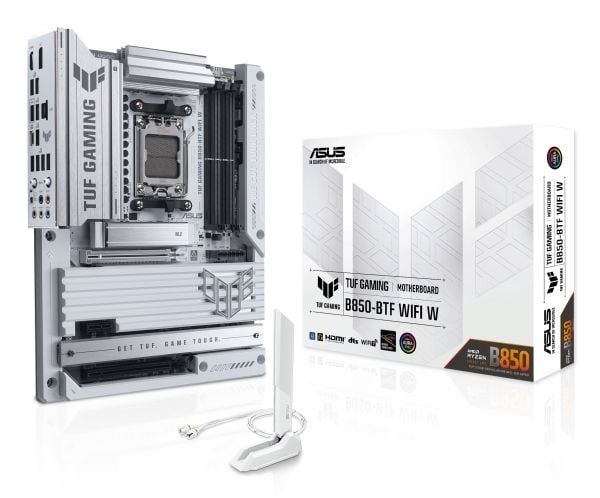 ASUS TUF GAMING B850-BTF WIFI W - Hovedkort - ATX - Socket AM5 - AMD B850 Chipset - USB-C 3.2 Gen 2x2, USB-C 3.2 Gen2, USB 3.2 Gen 2, USB 3.2 Gen 1...