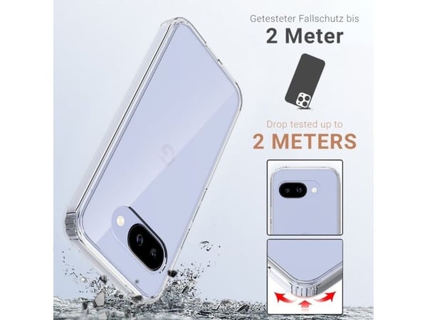 JT Berlin 11121 Bakdeksel til mobiltelefon Google Pixel 9a Transparent 11121