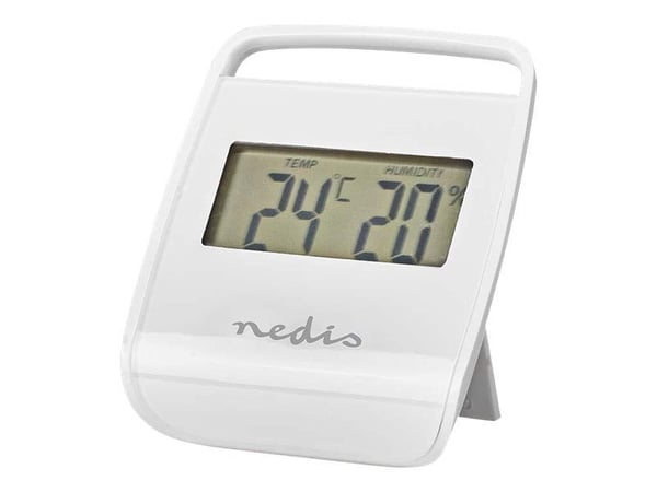 Nedis - Termohygrometer - digital - hvit