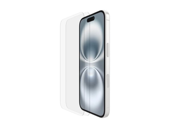 Belkin ScreenForce - Skjermbeskyttelse for mobiltelefon - amazon - glass - for Apple iPhone 15, 15 Plus, 16, 16 Plus, 16 Pro, 16 Pro Max