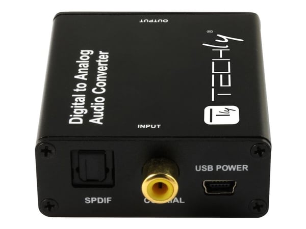 TECHly - Lydomformer fra digital til analog - svart
