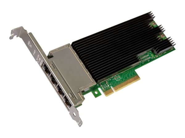 Intel Ethernet Converged Network Adapter X710-T4 - Nätverksadapter - PCIe 3.0 x8 låg profil - 10Gb Ethernet x 4