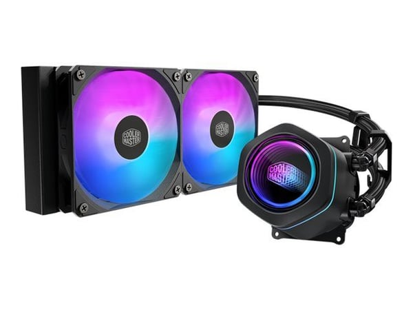 Cooler Master MasterLiquid Core Nex 240 ARGB - Væskekjølesystem for prosessor - Radiatorstørrelse: 240 mm - (for: LGA1851, LGA1700, LGA1200, LGA115...